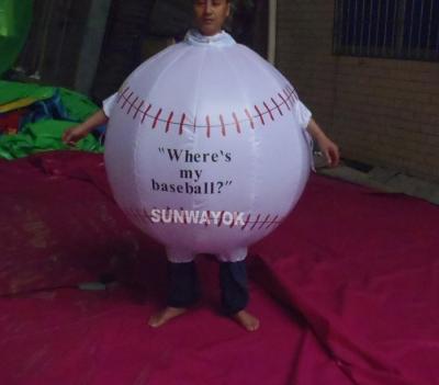 China Promotion Lovely Inflatable Ball Advertising Costumes With FR rip stop nylon for sale