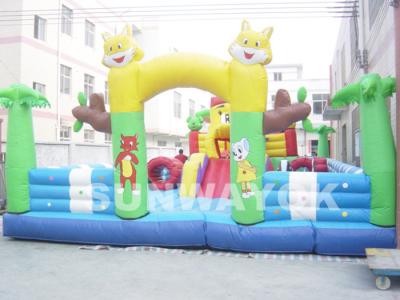 China Tom en Jerry Inflatable Fun City, wereld van de beeldverhaal de commerciële opblaasbare pret Te koop