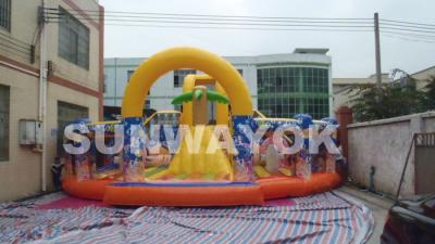 China Spongebob Children Inflatable Jumping Bouncer / inflatable Activities For Entertainment for sale