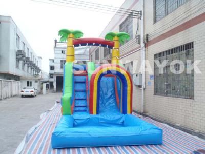 China Attractive residential inflatable water slide With Small Pool For Funny for sale