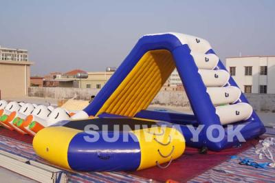 China 0.6mm PVC Outdoor Inflatable Garden Water Slide For Trampoline Water Park for sale