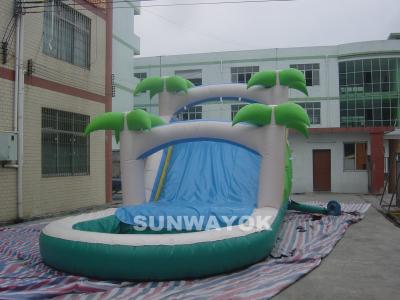 China Custom  Water Park Inflatable Water Slide With Pool For Children / Adults for sale