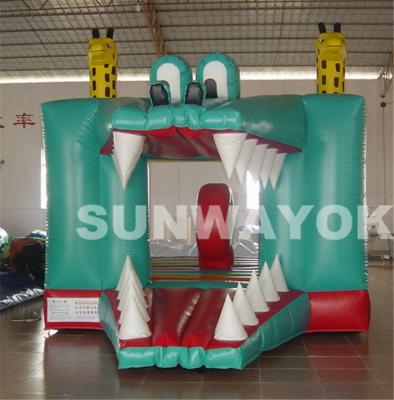 China Bellows Fish PVC Commercial Inflatable Bouncers For Theme Park , LEAD FREE for sale