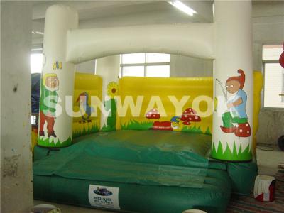 China Rent Commercial Inflatable Bouncers , Fireproof PVC bounce houses for kids for sale