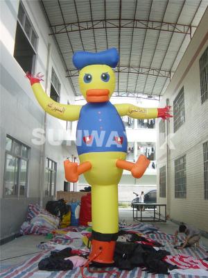 China Lovely Rip Stop Nylon Donald Duck Inflatable Advertising Air Dancers for sale