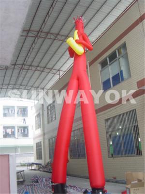 China Músicos del OEM que juegan al bailarín inflable del aire del saxofón para hacer publicidad en venta