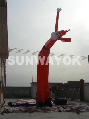 China Large Durable Nylon Santa Claus Inflatable Air Dancer For Advertising for sale