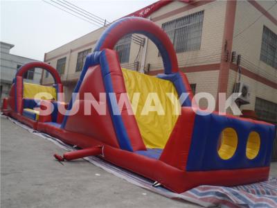 China Durable 0.55 mm PVC waterproof obstacle course bounce house For Playground for sale