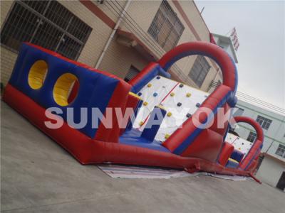 China Attractive 18Oz PVC tarpaulin Inflatable Obstacle Course For Amusement for sale