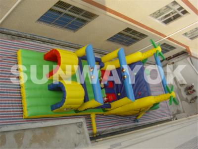 China Commercial Inflatable Obstacle Course For Kids , Bouncy Obstacle Course Hire for sale