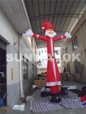 China Inflatable Air Dancing Santa Claus Advertising With Air Tight Version for sale