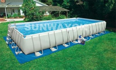 China Stainless Steel Bracket Portable Swimming Pools In Inside Or Outside for sale