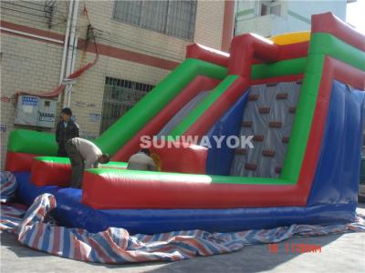 China High Temperature Commercial Grade Inflatable Water Slides PVC for sale