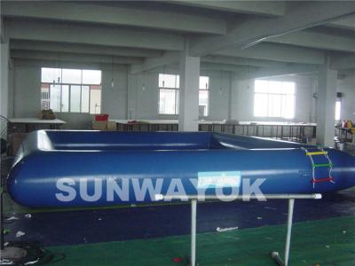 China Safety Cool Blue Inflatable Swimming Pools In Summer Outdoor OEM for sale