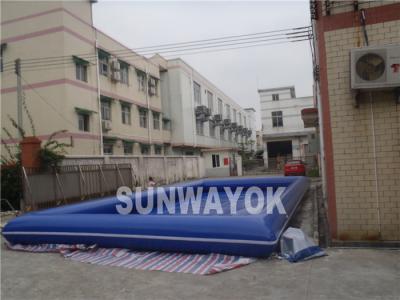 China Blue Portable Inflatable Swimming Pools 0.9mm PVC for Water Ball for sale