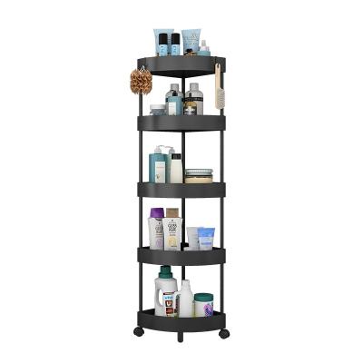 China Fourth Floor Corner Stocked Living Room Clothes Stand Corner Storage Rack Metal Tripod Bathroom Furniture for sale