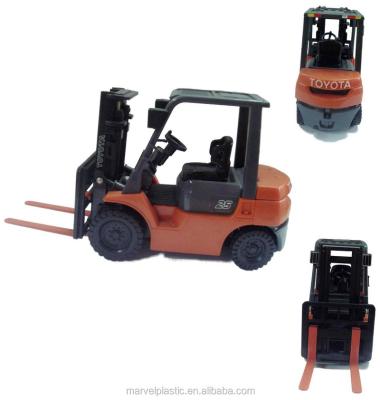 China Friction Toy Miniature Forklift Vehicle Scale Model Toy Craft for sale