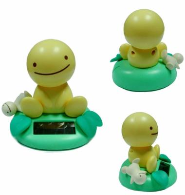 China Eco-Friendly ABS Miniature Toy Cartoon Figure Solar Decoration Dancing Collection for sale