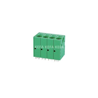 China PA66plastic KF205V-10.0 10.0mm pitch quick connect spring PCB terminal block pitch spring terminal block for sale