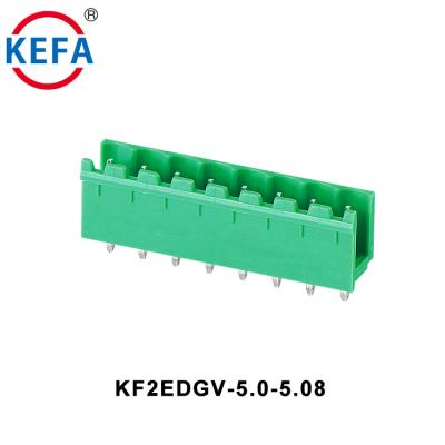 China Household KF2EDGV - 5.08 5.08mm Pitch Terminal Block Plug-in Plug-in Electrical Socket Connector for sale