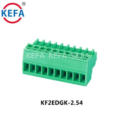 China Household Launch China New Manufacture KEFA KF2EDGK-2.54 2.54mm Pluggable New Manufacture PCB Terminal Block for sale