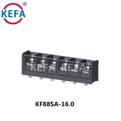 China PA66plastic KEFA KF88SA-16.0 600V 65A 16.0mm Block Shaped PA66plastic PCB Barrier Terminal Connector TB Barrier for sale