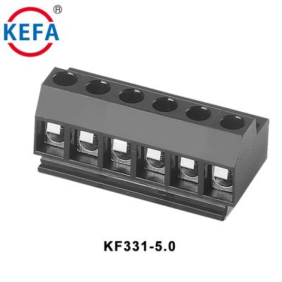 China PA66plastic Home Use Plastic Black Commercial Price Screw PCB Terminal Blocks 2P-24P 300V 10A for sale