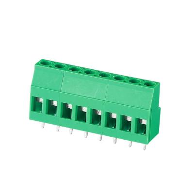 China PA66plastic push wire connector PCB spring terminal block KF129-5.0/5.08/7.5/7.62 for sale