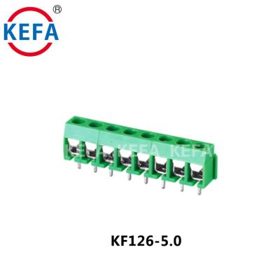 China PA66 KEFA KF126V-5.0 Green Color 250V 8A High Quality Terminal Block Connectors Sizes for sale