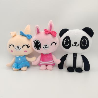 China Super Soft Custom Soft Fur Panda Skin Toy Small-Sized HappiPlayGround Team Plush Toys for sale