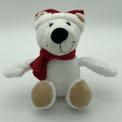 China Super Lovely Christmas Polar Bear Plush Toy Stuffed Soft Toy For Baby Soft Animal Gift for sale