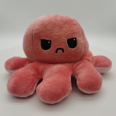 China Flip Doll Pink Octopus Reversible Super Soft Cute Plush Toy For Children for sale