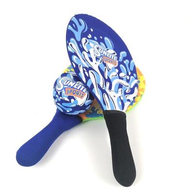 China Super Soft Factory Direct Kawaii Tennis Racket Train Cute Toys Beach Paddle Ball Set for sale