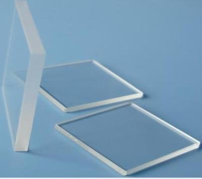 China Transparent square quartz glass thickness 1mm to 10mm customized with your size for sale