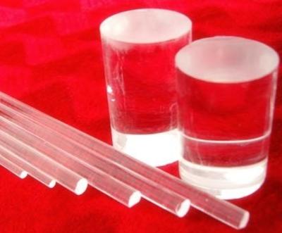 China polished transparent quartz glass rod customized size ,fused silica rod  diameter from 2mm to 30mm for sale