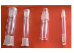 China high quality fused  silica glass male joint and female joint, quartz glass jointers with grind mouth for sale