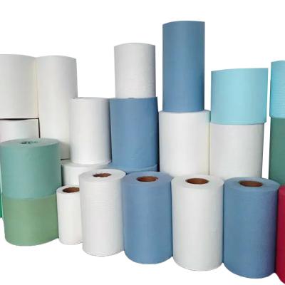 China Sustainable Clean Room Wipes Rolls Rack Roll Industrial Paper Roll Wipes Industrial Paper Wipers for sale