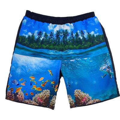 China Breathable Quick-Dry Outdoor Slim Panel Short Trunk Swimwear Mens Swimwear With Custom Print for sale