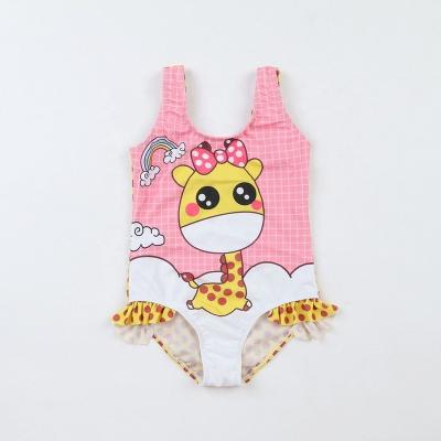 China Wholesale Breathable Comfortable Animal Print Swimsuit Cute Baby Swimwear Children Swimsuit Cute Bikini Swimsuit for sale