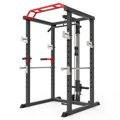 China Indoor Full Body Exercising Rack Frame Gym Fitness Barbell Rack Squat Trainer for sale