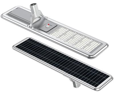 China Garden Aluminum Housing solar street light roads garden 60w 90w integrated all in one solar street light for sale