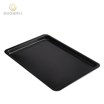 China Sustainable 37cm Non-Stick Food Roasting Pan Rectangular Baking Tray Biscuit Pan for sale