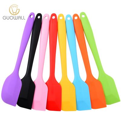 China Sustainable /Colorful Large Size Scraper Baking 28CM Fashion Color Baking Tools Non-Stick Butter Silicone Spatula for sale