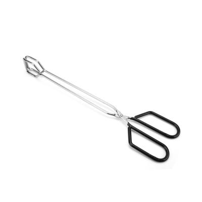 China 15 Inch Workable Stainless Steel Scissors Wire Cooking Kitchen Tongs For Bread Food Baking BBQ for sale