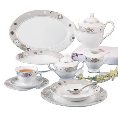 China Viable Design Nice Hot Sale Porcelain 47pcs Dinner Set for sale