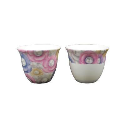 China Sustainable new bone china cawa cup, arabic cup set for sale