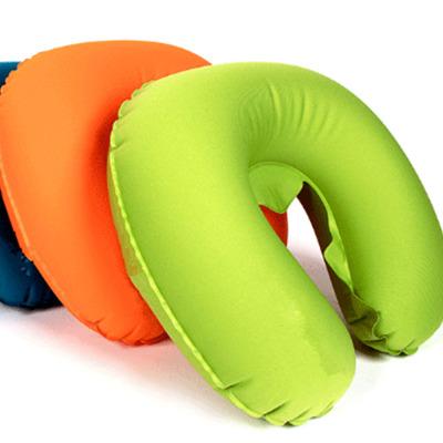 China Bedding New Arrival U Shape Neck Rest Ultra Light Inflatable Air Camping Travel Pillow for sale