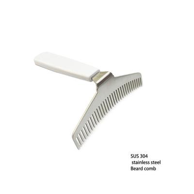 China 2022 Hot Selling Fashion Handle Wire Hair Comb Factory Handheld And Durable Mini Anti-static Plastic Steel Comb Folding Beard Comb for sale