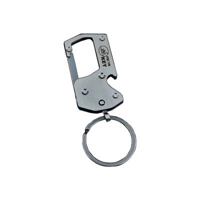 China NEW 2022 Popular Custom Metal Key Ring Beer Bottle Opener Swept Keychain for sale