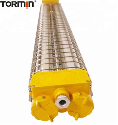 China Aluminum Alloy IP66 ATEX Certified Explosion Proof 40w LED Tube Light With Yellow Color for sale